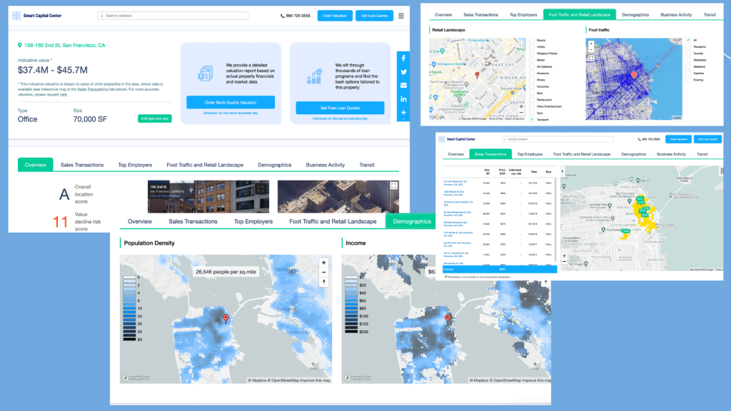 Smart Capital Center Demo Screenshots