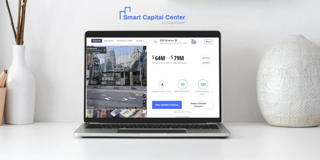 Smart Capital, a cloud-based platform provides a lot of alternative data such as foot traffic, the popularity of the area, the quality of public transit, and how far from highways, among other things. 